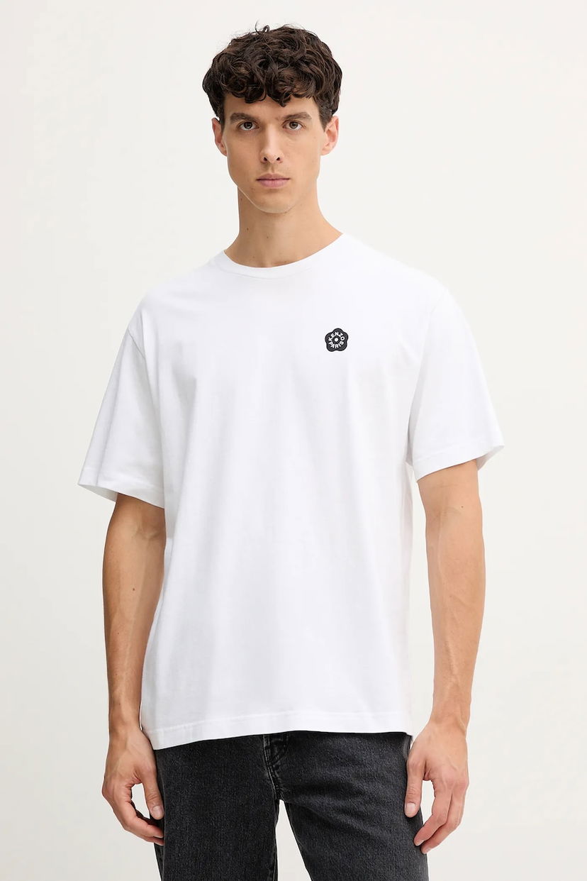 Majica kratkih rukava KENZO Kenzo Small Flower Patch T-Shirt Bijela | FF55TS2004SG