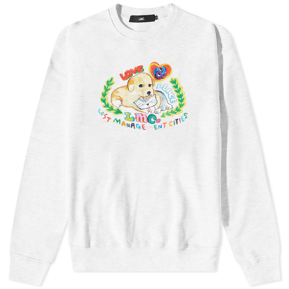 Dukserice LMC Pet Friends Crew Sweat Bijela | 0LM22FSW111-LHG, 0