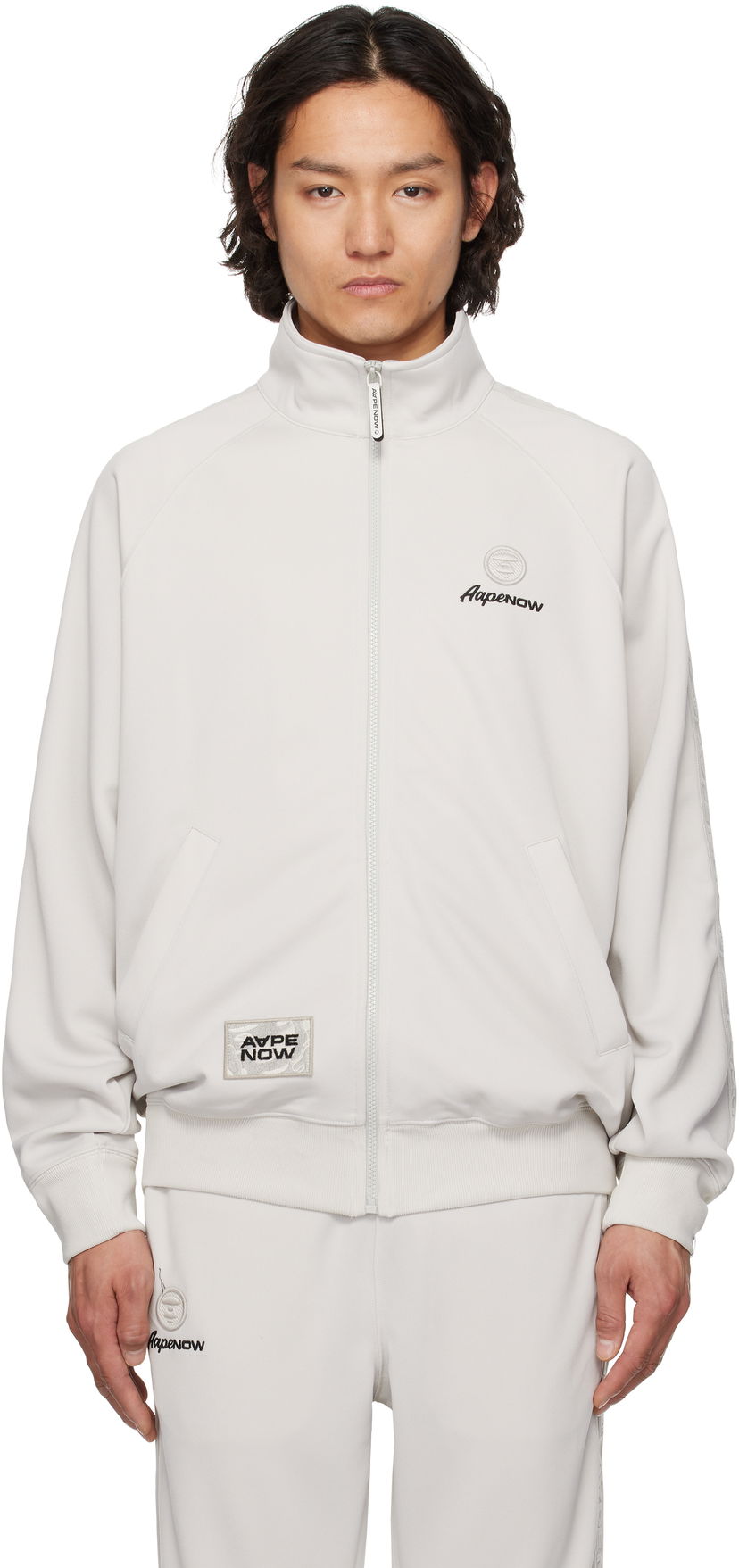 Trenerka AAPE by A Bathing Ape AAPE by A Bathing Ape 'AAPE Now' Track Jacket Siva | AAPSWMC319XXNGYR