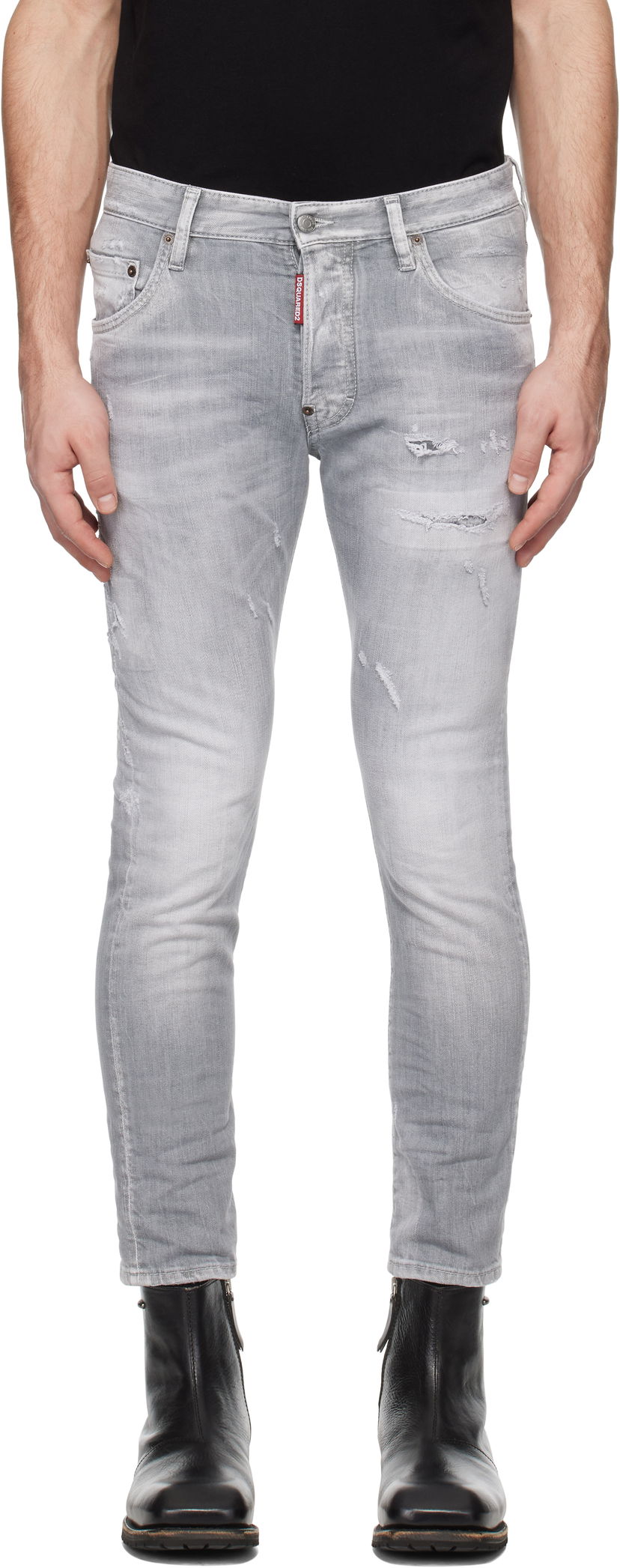 Jeans DSQUARED2 Dsquared2 Skater Jeans Siva | S74LB1656_S30260