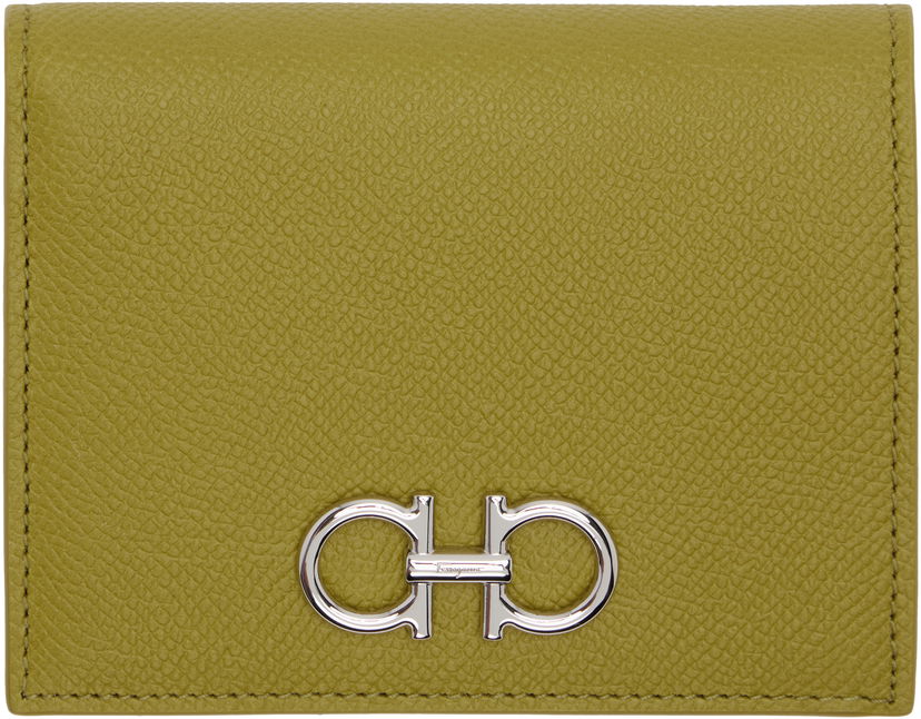 Novčanik FERRAGAMO Ferragamo Gancini Compact Wallet Zelena | 785138