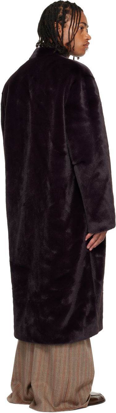 Kaputi Casablanca Shawl Faux-Fur Coat Crna | M-AW25-OT-218-01, 2