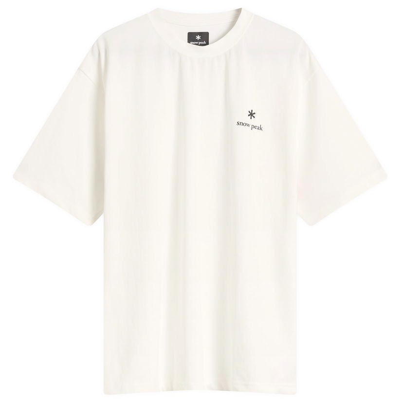 Majica kratkih rukava Snow Peak Snow Peak Logo T-Shirt, Size Small Bijela | NSD-TS-25AU003-OFW