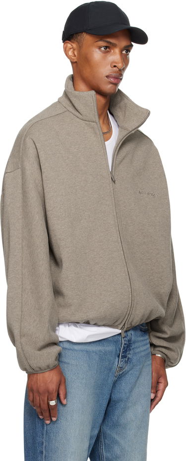 Jakna Fear of God Fear of God ESSENTIALS Modern Fit Fleece Track Jacket Siva | 202SP256893F, 1