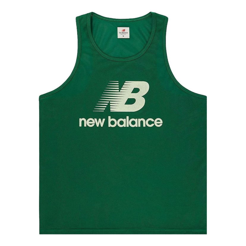 Majica bez rukava New Balance Made in USA Logo Tank Top Zelena | MT31545ECS