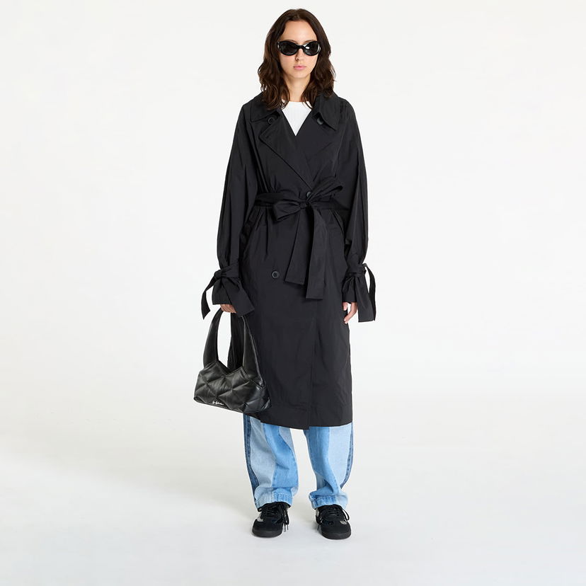 Trenčkot adidas Originals KSENIASCHNAIDER Trenchcoat Black Crna | IW5668