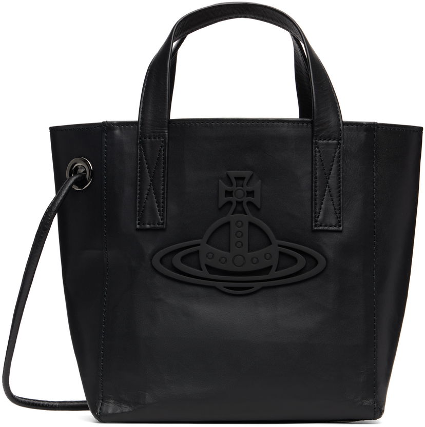 Tote bag Vivienne Westwood Vivienne Westwood Sarah Small Leather Tote Crna | 4D030006U-L00AN-
