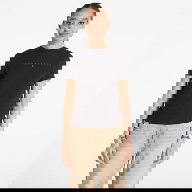 Majica kratkih rukava Tommy Hilfiger Tommy Jeans Slim Linear T-Shirt Crna | DW0DW20315 BDS, 0