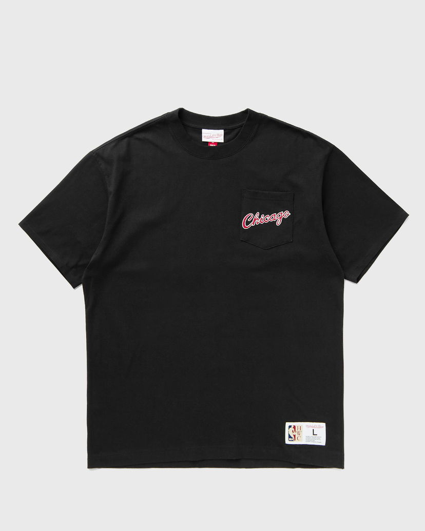 Majica kratkih rukava Mitchell & Ness Mitchell & Ness NBA Chicago Bulls Vintage Logo Pocket T-Shirt Crna | FC9252-CBUBLCK
