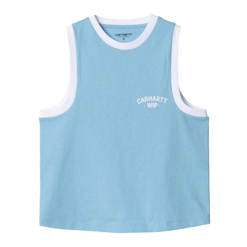 Majica bez rukava Carhartt WIP Carhartt WIP Women's Ringer Tank Top Plava | I034678_9