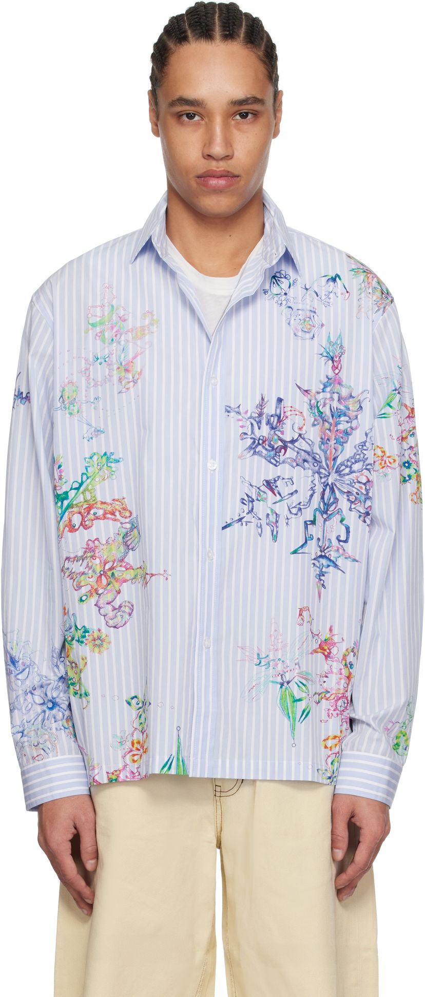 Košulja Perks And Mini Perks and Mini Fractal Stripe Shirt Plava | 3834