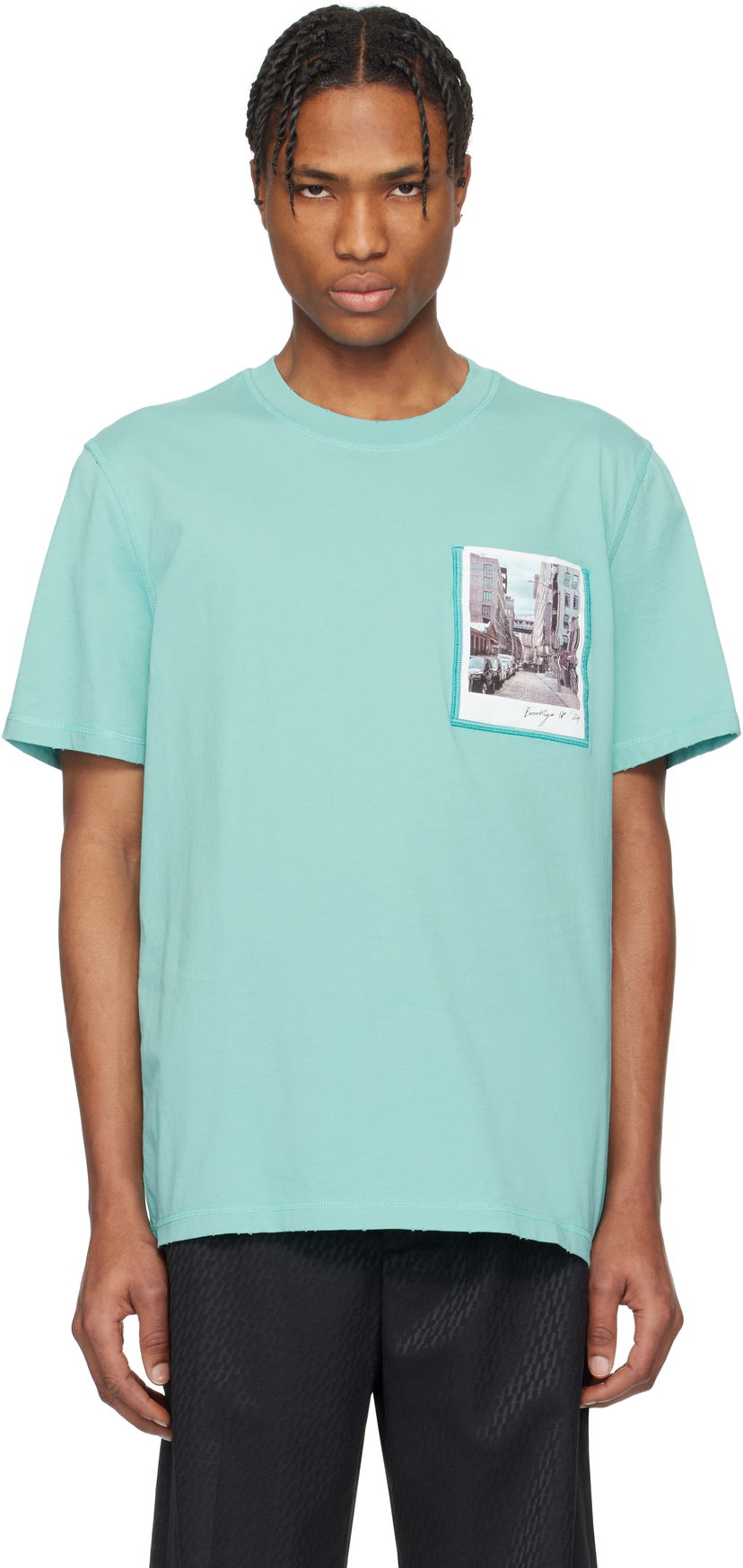 Majica kratkih rukava Helmut Lang Helmut Lang Brooklyn Postcard T-Shirt Zelena | O10HM516