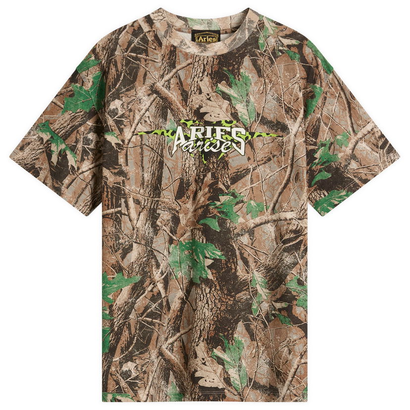 Majica kratkih rukava Aries Aries Moto Dodgem T-Shirt Camo Smeđa | EN60004-01