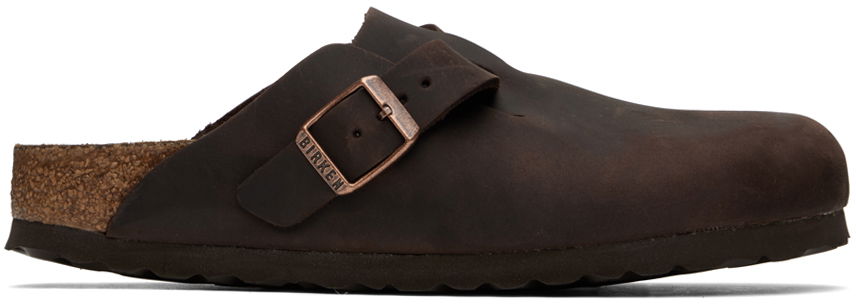 Tenisice i cipele Birkenstock Brown Narrow Boston Soft Footbed Loafers Smeđa | 159713, 0