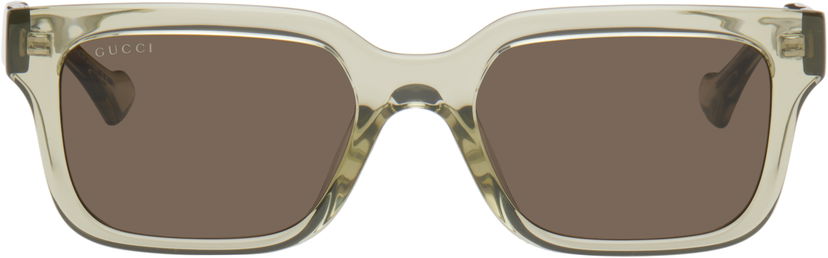 Sunčane naočale Gucci Gucci Rectangular Frame Sunglasses Zelena | GG1732SK-003