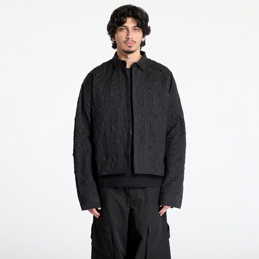 Košulja HELIOT EMIL HELIOT EMIL Ventifact Textured Button-Down Shirt Crna | PRESS25_M_05_059_BLK01