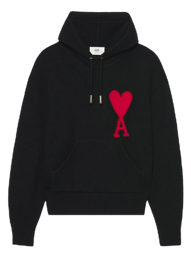 Dukserice AMI ADC Knitted Hoodie Crna | UKS802 018 009