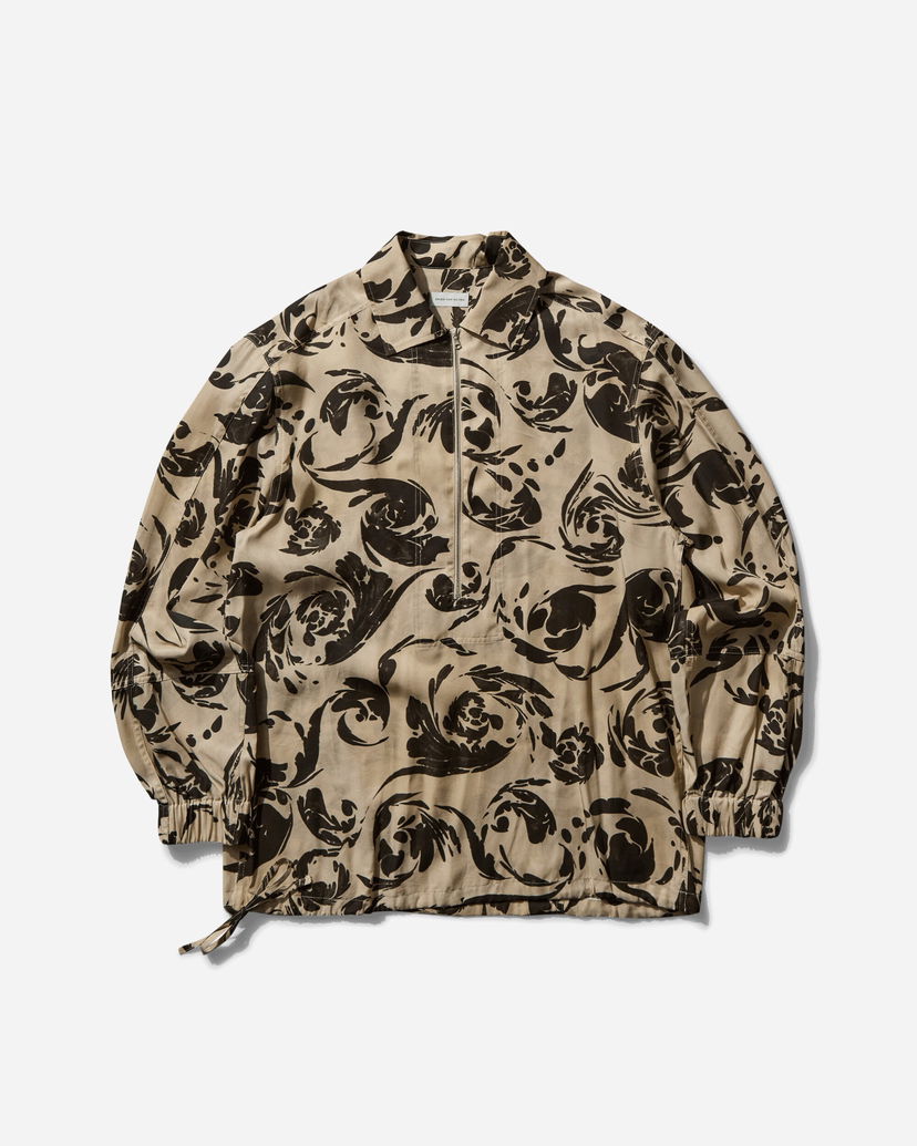 Košulja Dries Van Noten Half Zip Floral Shirt Bež | 251-020715-1101 900