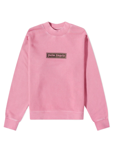 Dukserice Palm Angels Box Logo Crew Sweat Ružičasta | PMBA062F22FLE0013210