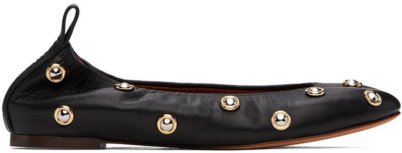 Odjeća LANVIN Lanvin Studs Ballerina Flats Crna | FW-BAMB02-BIST-E24