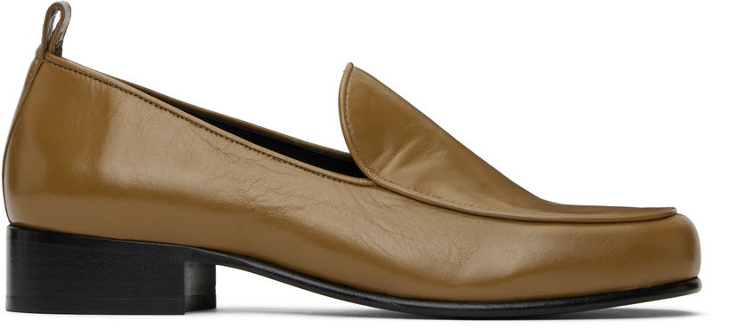 Njega cipela BY FAR BY FAR Alfred Leather Loafers Smeđa | MWFFC023LL002BR044PL