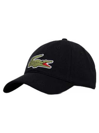 Kapa Lacoste Adjustable Organic Cotton Twill Cap Crna | RK9871
