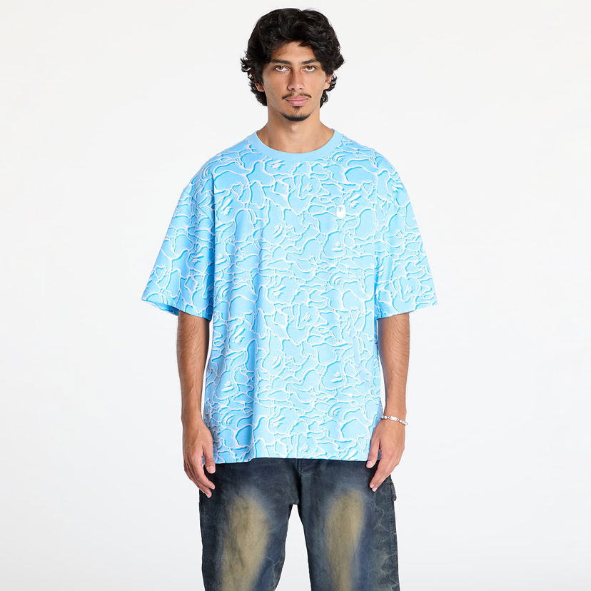 Majica kratkih rukava BAPE Abc Sea Surface Camo Relaxed Fit Tee Blue Plava | 001CSK701002F BLU