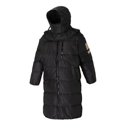 Pernata jakna adidas Originals Long Down Jacket With Detachable Hood Crna | H58055