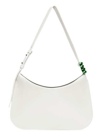 Torba za rame Bottega Veneta Flap Shoulder Bag Bijela | 701040 V1C30