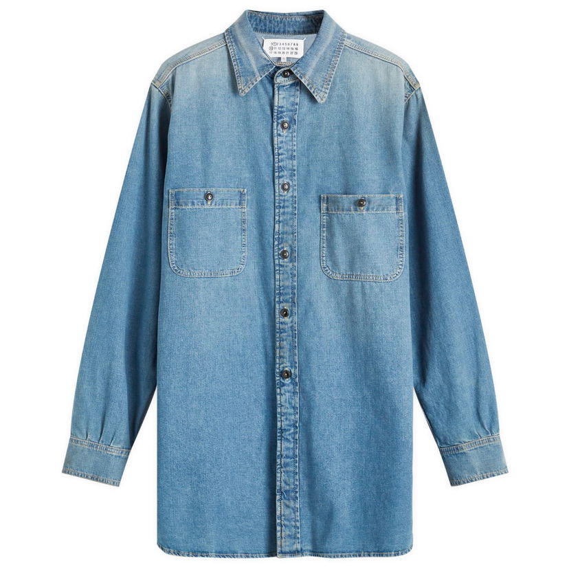 Košulja Maison Margiela Denim Work Shirt Plava | S50DT0042-S30815-966