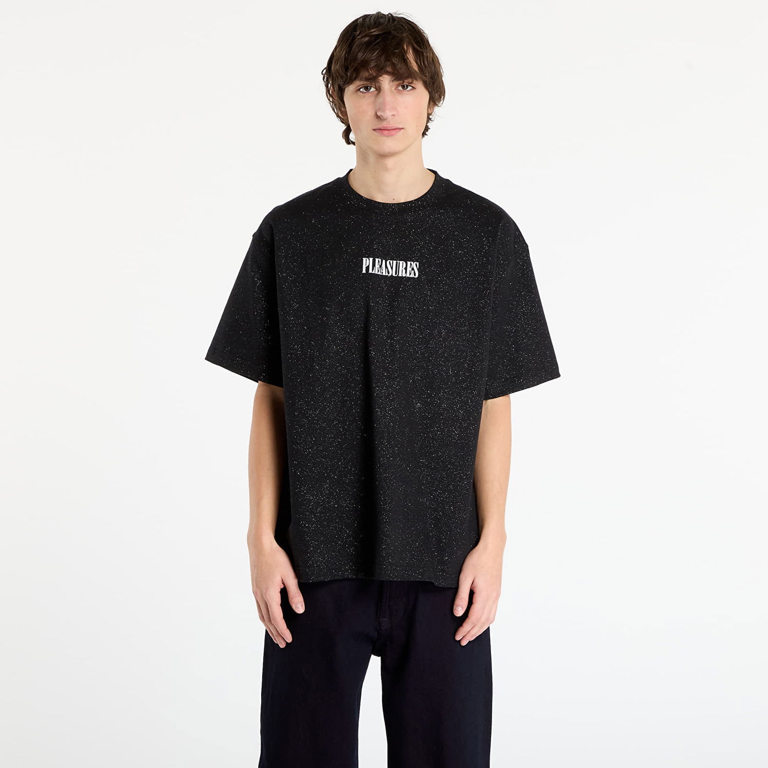 Majica kratkih rukava Pleasures Starry Heavyweight T-Shirt Crna | P25F042-BLACK, 0