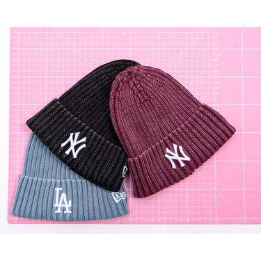 Kapica New Era MLB Mini Logo Cuff Beanie NY Yankees Tamnocrvena | 60691187, 1