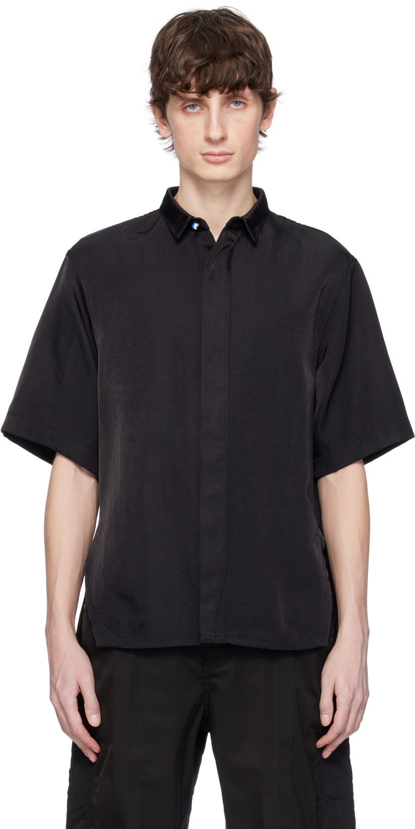 Košulja ADER ERROR ADER error Half Sleeve Shirt Crna | BO01SSSH0202BK