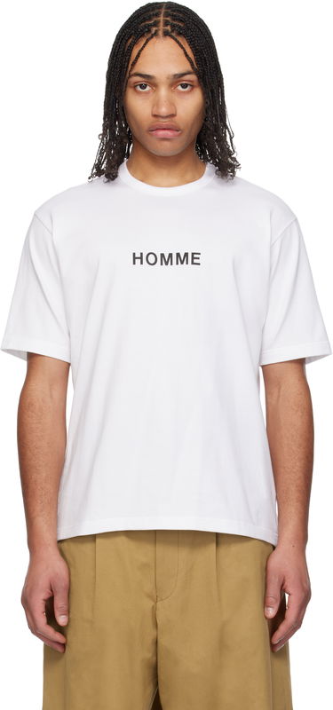 Majica kratkih rukava Comme des Garçons Homme Logo T-Shirt Bijela | HO-T103-051, 0