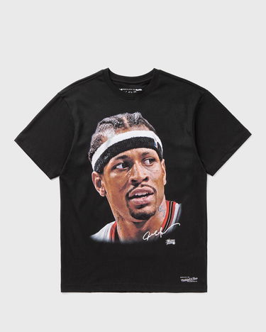 Majica kratkih rukava Mitchell & Ness NBA Philadelphia 76ers Allen Iverson Big Face T-Shirt Crna | SS13861-P76BLCK, 0