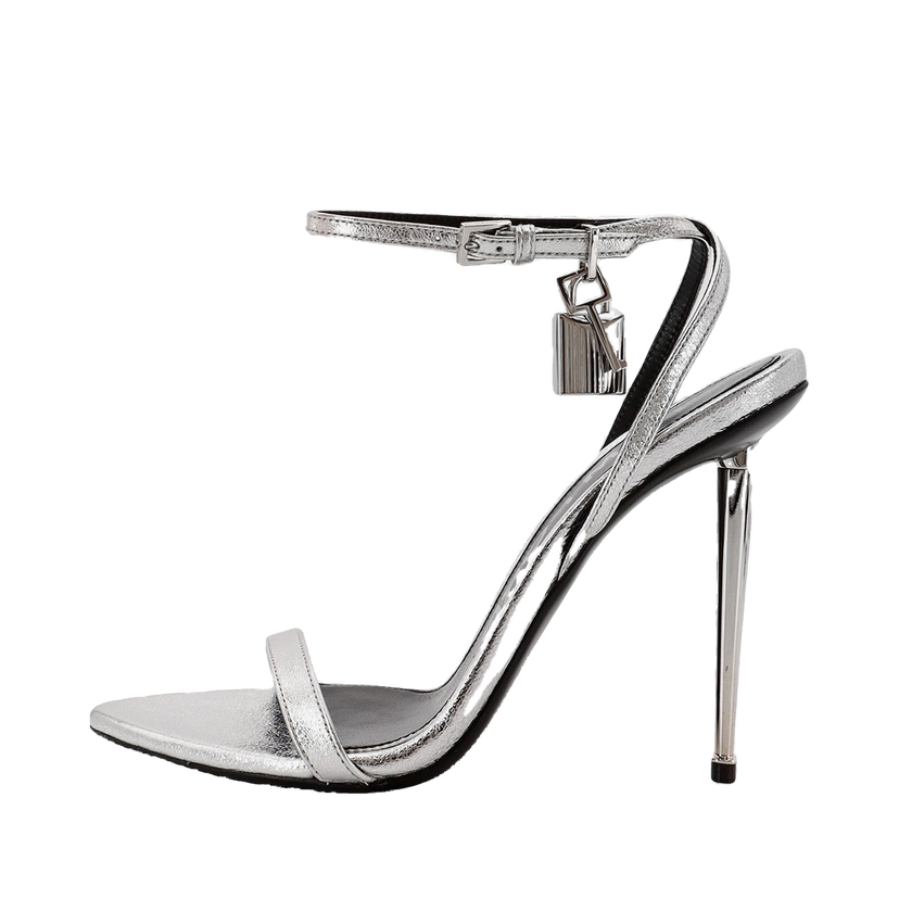 Tenisice i cipele Tom Ford Metallic Leather Padlock Stiletto Sandals Metalik | W2272LSP014S1G004