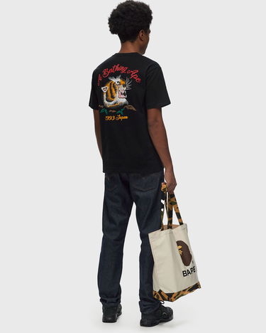 Majica kratkih rukava BAPE Embroidery Style Souvenir Logo T-Shirt Crna | 001TEK801025M-BLK, 1