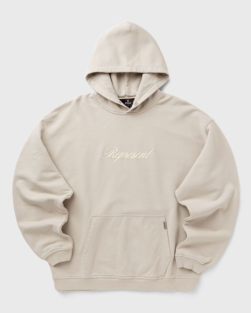 Dukserice Represent Clo Represent Script Logo Hoodie Bež | MLM100028-25
