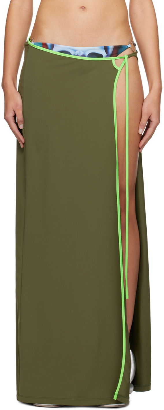 Suknja Ottolinger Ottolinger Wrap Maxi Skirt Zelena | 501003
