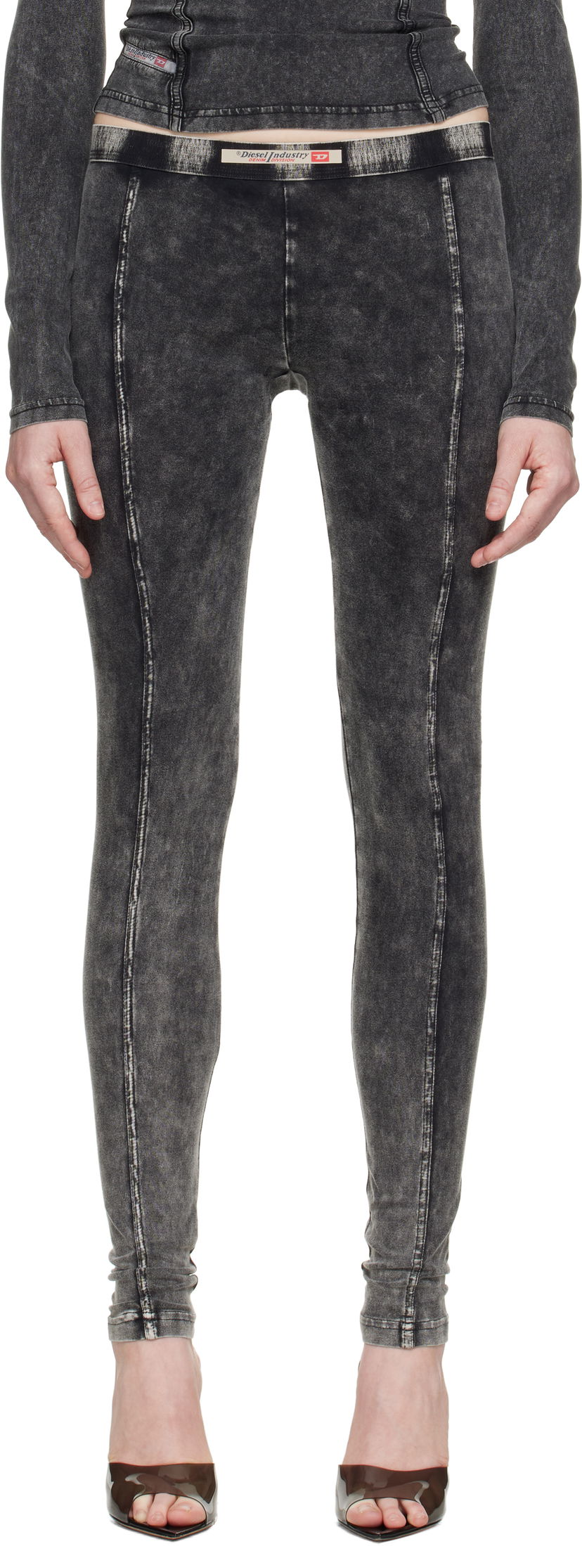 Tajice Diesel Diesel Athena-Dnm Leggings Siva | A17571 0SHAN