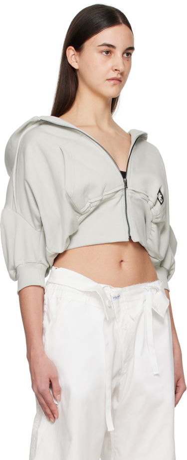 Dukserice Ottolinger Ottolinger Cropped Short Sleeve Hoodie Siva | 11560011502, 1