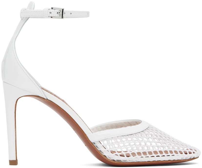 Tenisice i cipele Alaïa High Fishnet Heels Bijela | AA3E049TK007