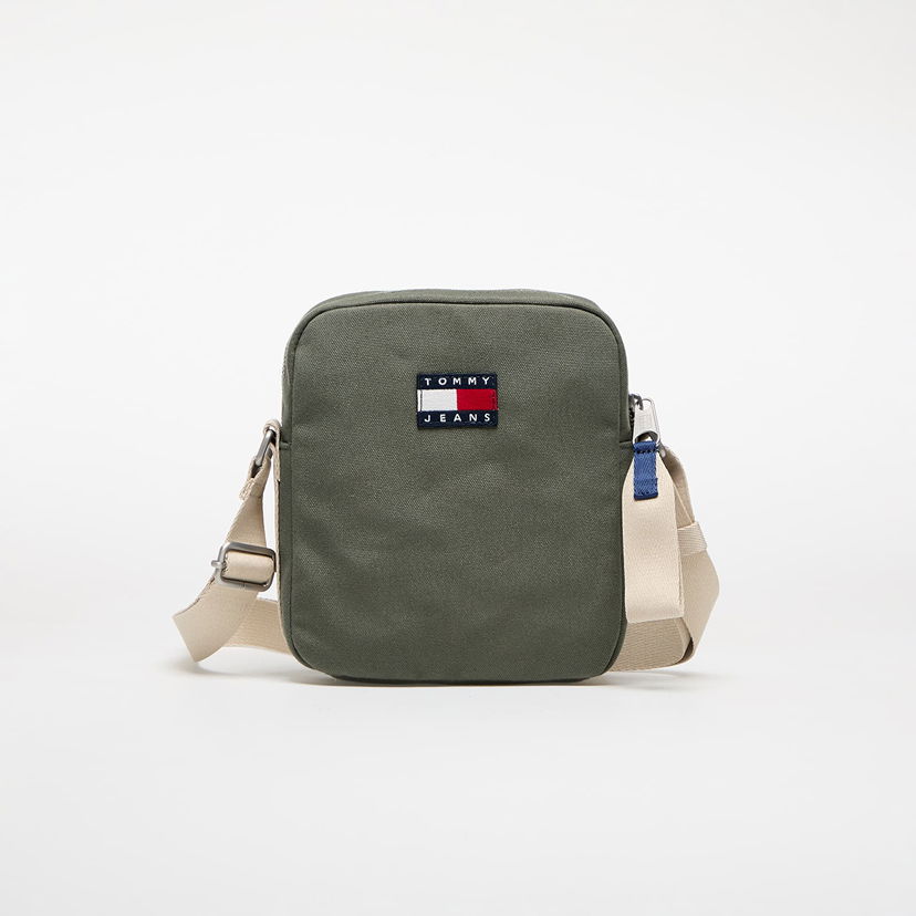 Torba za rame Tommy Hilfiger Tommy Jeans Retro Cool Reporter Bag Zelena | AM0AM13277 MRH