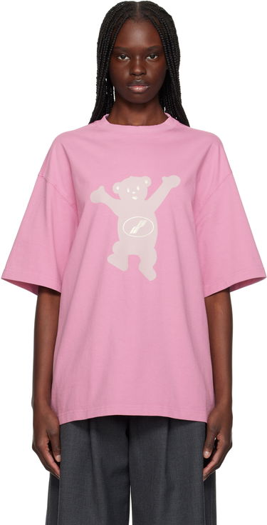 Majica kratkih rukava We11done We11done Teddy Logo T-Shirt Ružičasta | WD-TT3-22-715-U-PK, 0