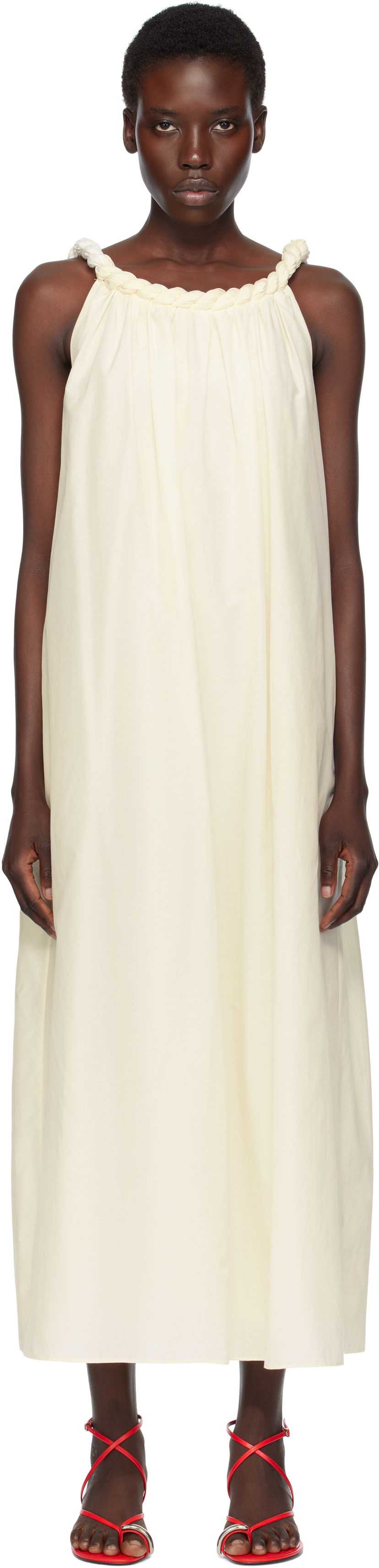 Haljina Loulou de Saison Loulou de Saison Kika Maxi Dress Bijela | KIKA