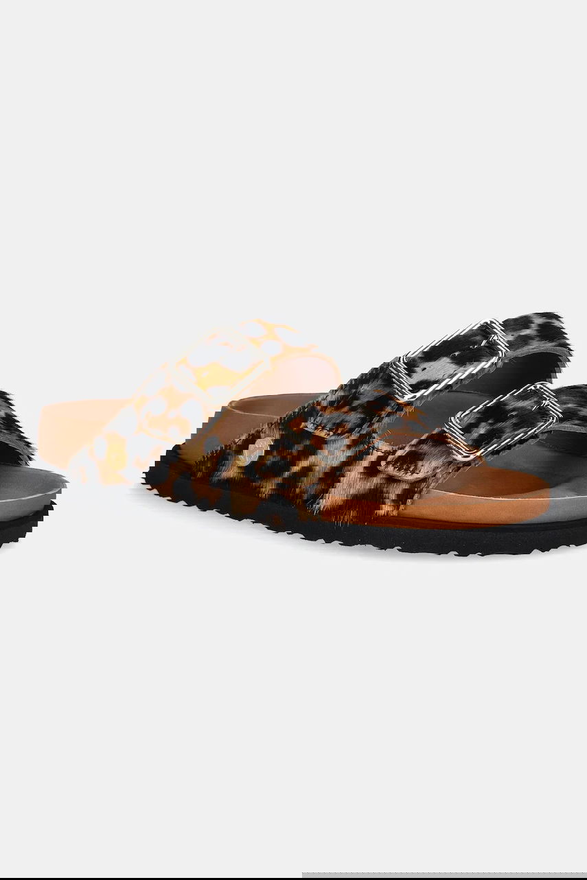 Tenisice i cipele Birkenstock Leopard Print Buckled Sandals 1774 Arizona FUR Smeđa | 1031699, 0