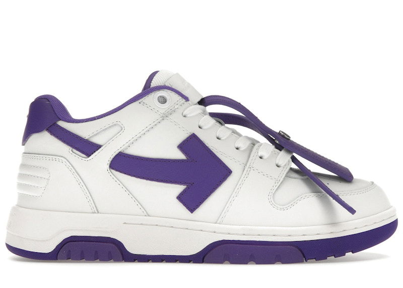 Tenisice i cipele Off-White Out Of Office OOO Low Tops White Purple Bijela | OMIA189F22LEA0010135, 0