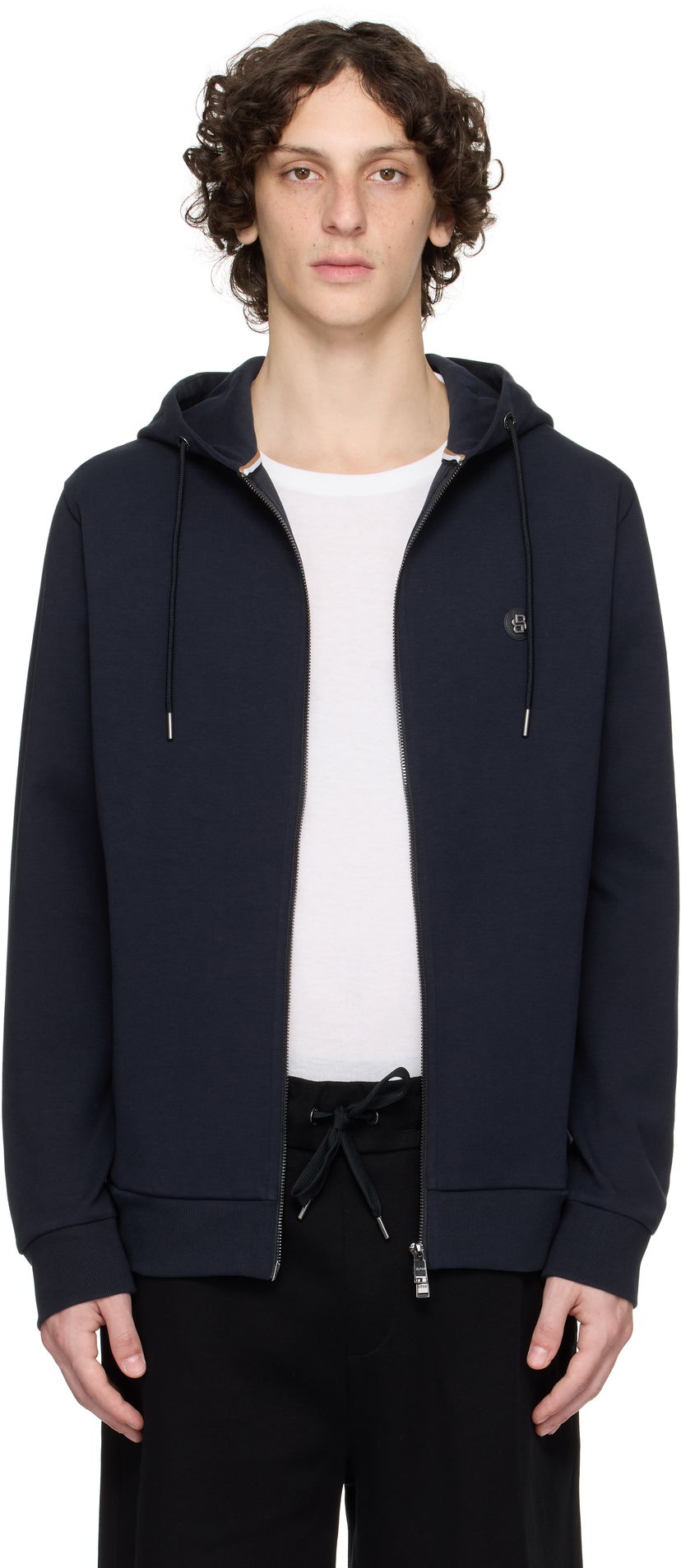 Dukserice BOSS BOSS Zip Hoodie Tamnoplava | 50520303