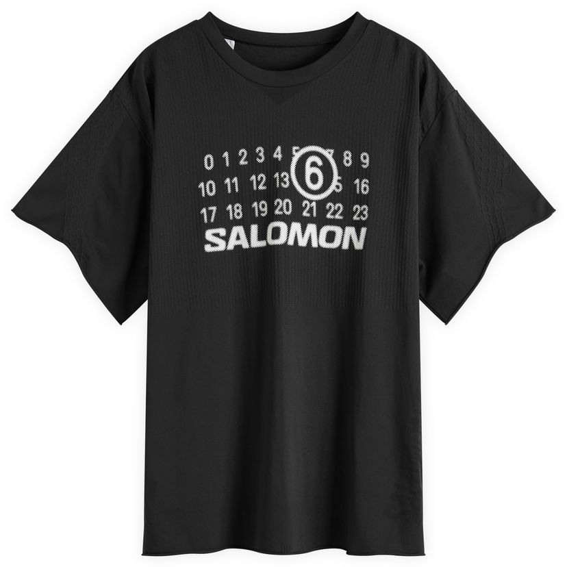 Majica kratkih rukava Maison Margiela MM6 Maison Margiela x Salomon Logo T-Shirt, Size Large Crna | S52GC0345M20101900