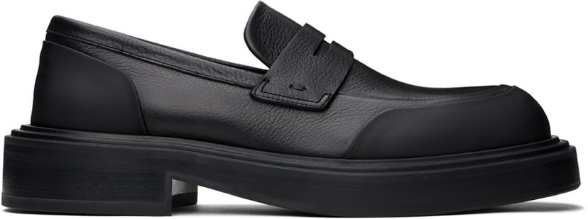 Tenisice i cipele FERRAGAMO Ferragamo Rubber Detail Loafers Crna | 768723